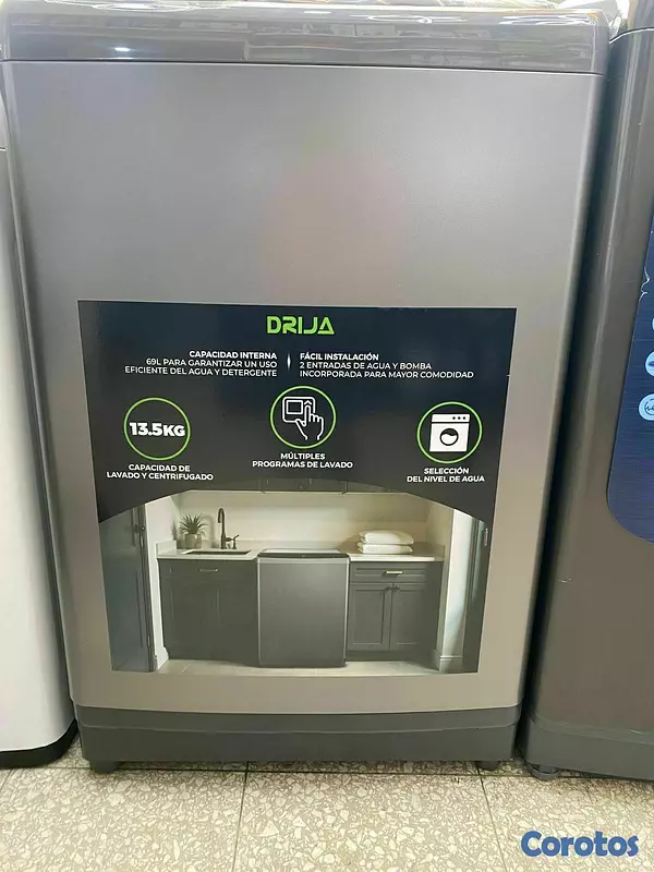 electrodomesticos - *LAVADORA DRIJA*
1 AÑO DE GARANTÍA 
13 KG
LAVA Y EXPRIMEN
 4
