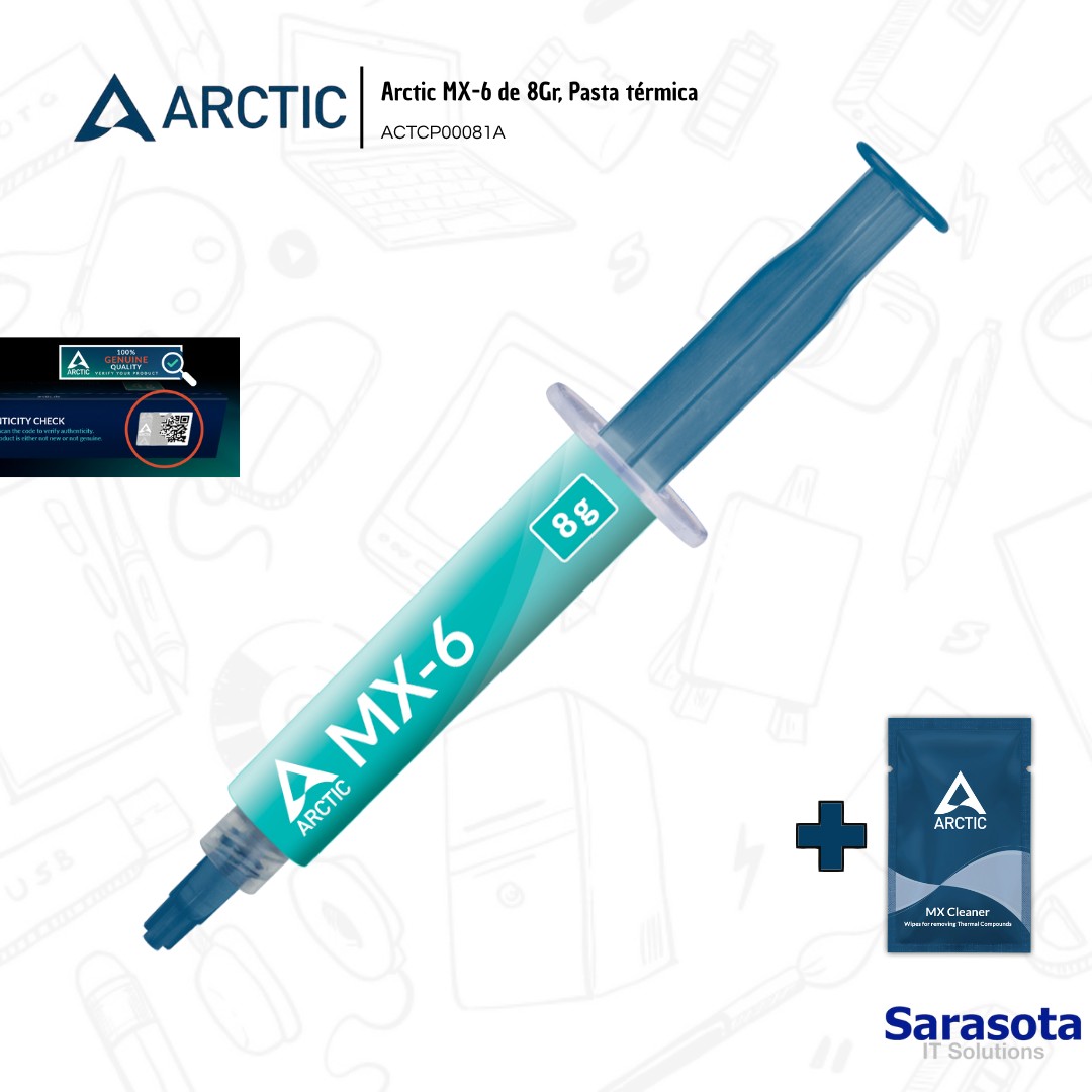 accesorios para electronica - Pasta térmica Arctic MX-6 de 8gr. mas regalo  1