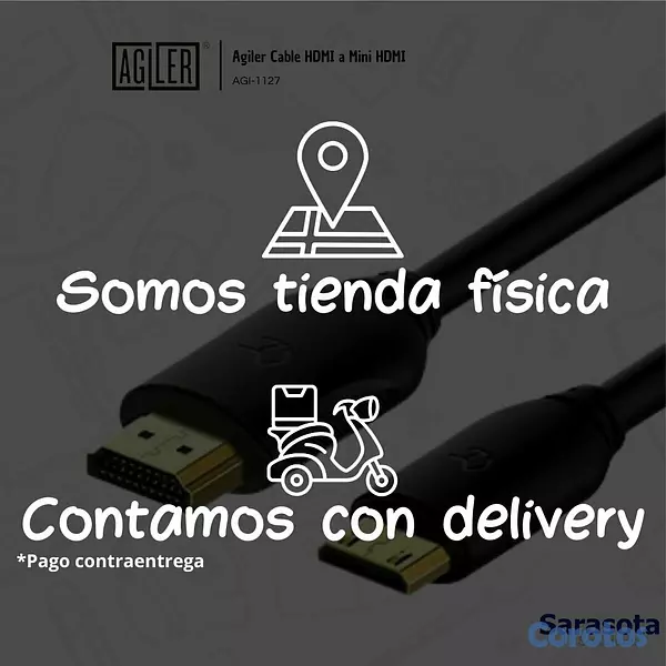 accesorios para electronica - Agiler Cable HDMI a Mini HDMI 2