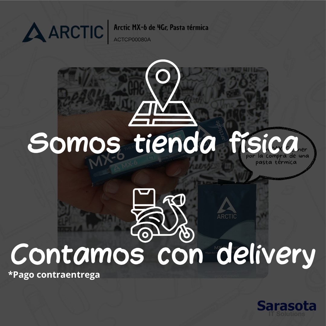 accesorios para electronica - Pasta térmica Arctic MX-6 de 4gr. mas regalo 2