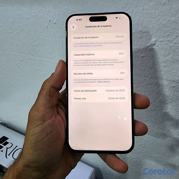 celulares y tabletas - iPHONE 15 PRO MAX 256GB CHIP FISICO 4