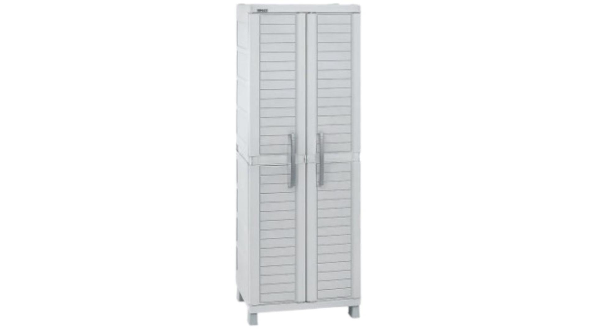 muebles y colchones - ARMARIO MULTIUSO GRIS  1
