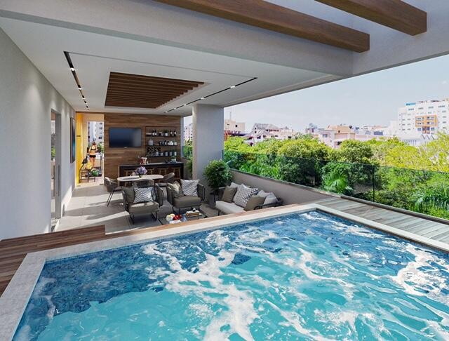 apartamentos - Apartamento en venta #23-1140 en piso 7 con 3 hab, ascensor, piscina, Gym. 3