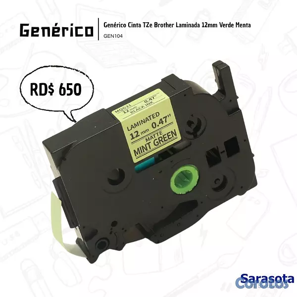 impresoras y scanners - Genérico Cinta TZe Brother Laminada 12mm Varios co 7