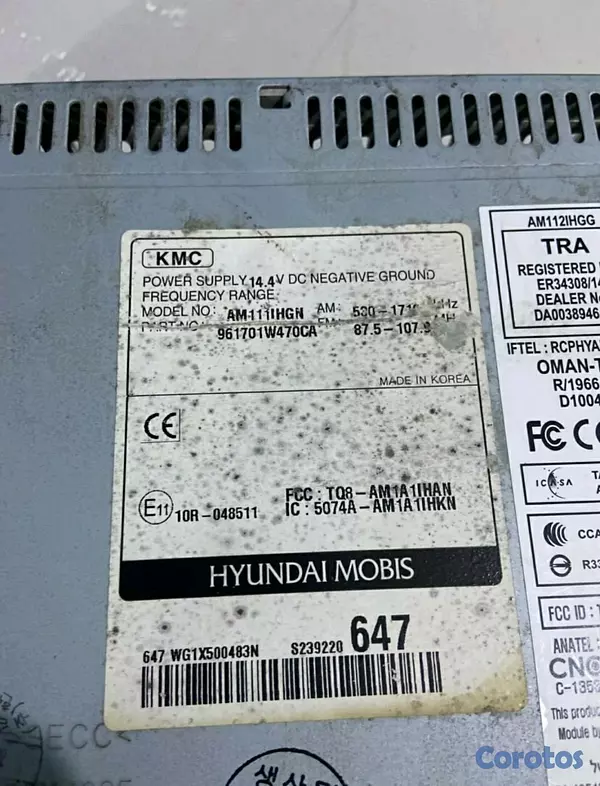 repuestos - radio de kia rio 2014-2016  4