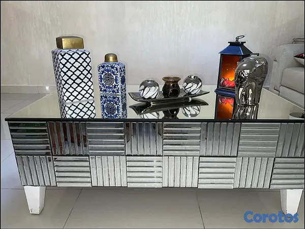 muebles y colchones - Vendo mesa de cristal. 3