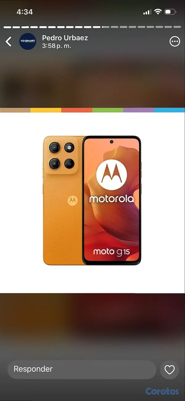celulares y tabletas - Motorola g15  4