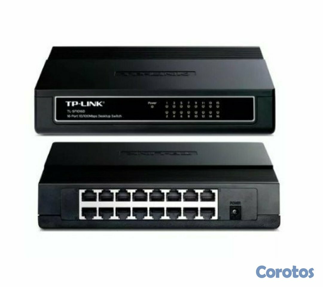 computadoras y laptops - SWITCH 16 PUERTOS TP-LINK TL-SF1016D, NO ADMINISTRABLE/DESKTOP,16 PUERTOS 10/100