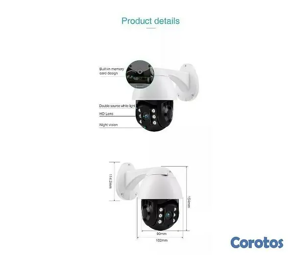 camaras y audio - Camara tipo domo WIFI 360 grados de exterior (10488) 4