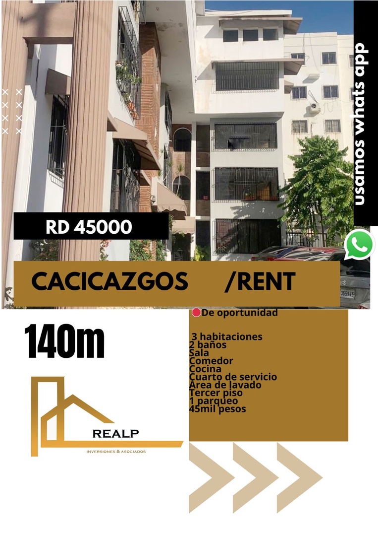apartamentos - Apto clásico en cacicazgos  0