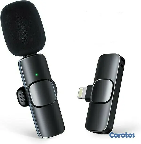 accesorios para electronica - Microfono inalambrico para iPhone y tipo c ideal para entrevista 1