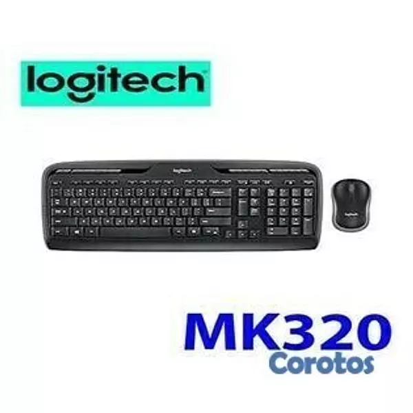 computadoras y laptops - TECLADO MOUSE LOGITECH MK320 USB INGLES, WIRELESS 2.4GHZ , 10M RANGE, 128BIT 2