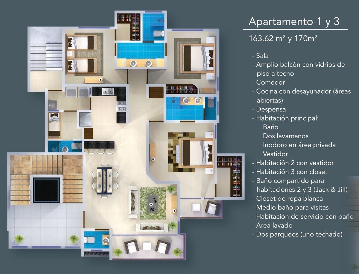 apartamentos - Apartamentos en Cerro Hermoso Santiago  5