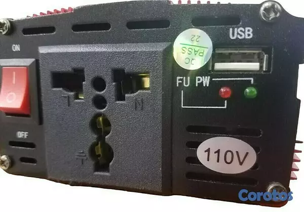 accesorios para electronica - Convertidor de voltaje 12v a 110v power inverter 4