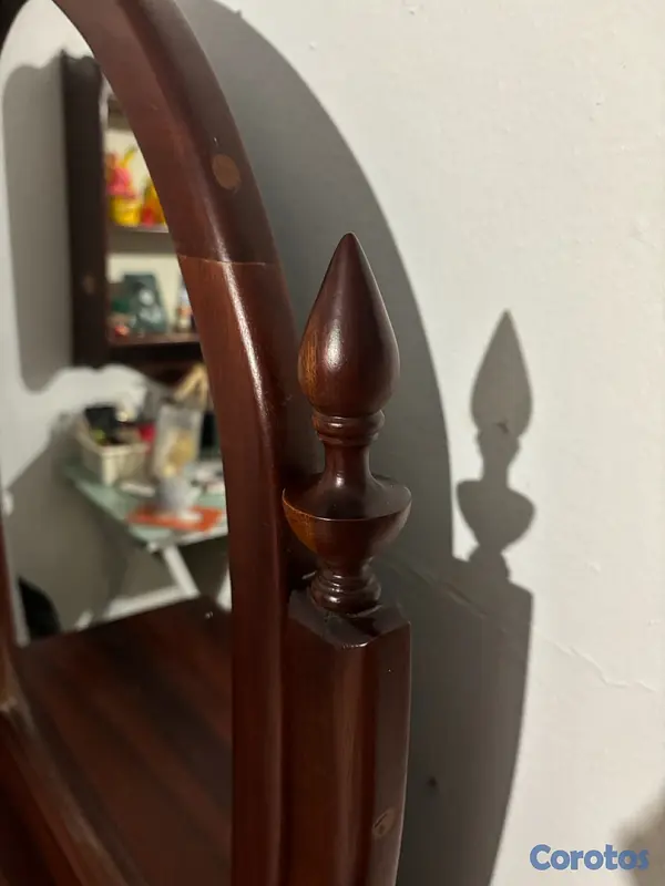 muebles y colchones - Coqueta / Gavetero con espejo de caoba – Muy buen estado 4