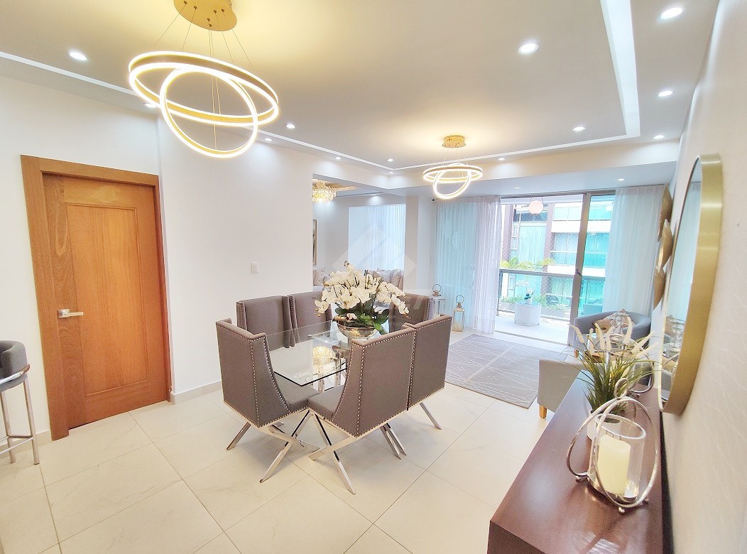 apartamentos - AMUEBLADO CON PISCINA GIMNASIO Y AREA SOCIAL JARDINES DEL ESTE SANTIAGO  4
