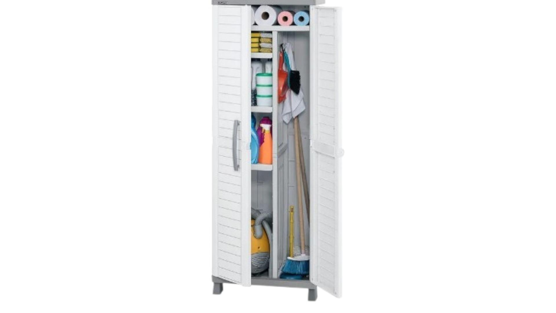 muebles y colchones - ARMARIO MULTIUSO GRIS  0