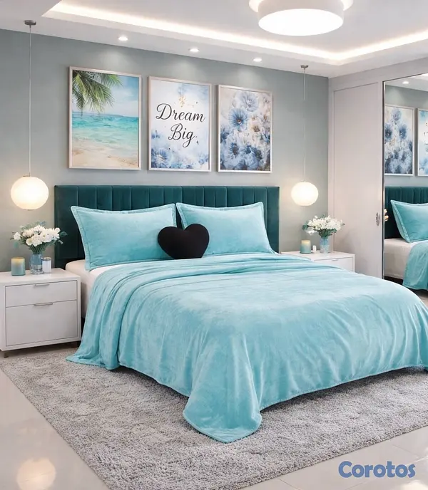 muebles y colchones - juego de frisas suave para cama de 60 
 2