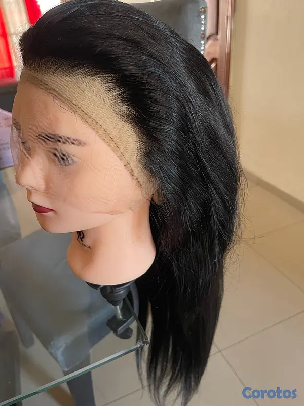 joyas, relojes y accesorios - Peluca Lace Front Cabello Humano Largo 100% Natural 13&6 30” - 200% D Glueless  4
