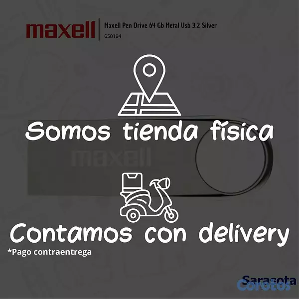 accesorios para electronica - Maxell Pen Drive 64Gb Metal Usb 3.2 Silver 2