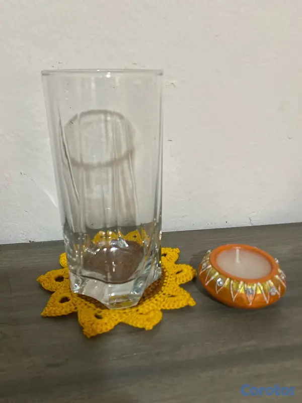 decoración y accesorios - Juego de Posavasos o Copa Girasol 6/1 2