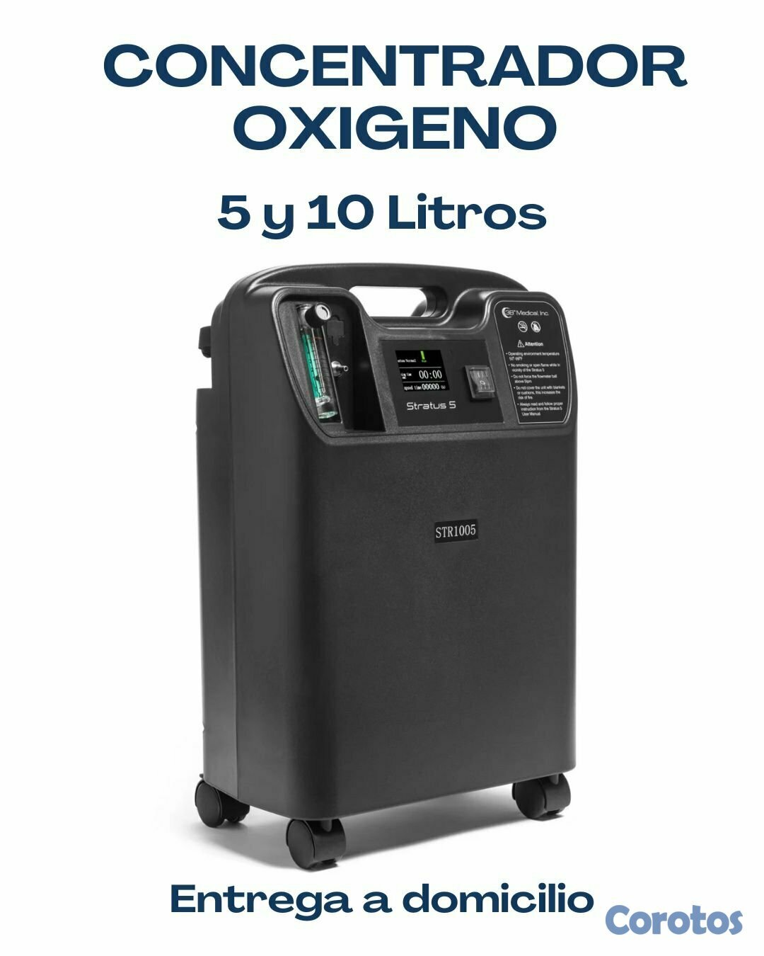 Salud y Equipamiento Médico - Concentradores de Oxigeno 10 y 5 litros 1