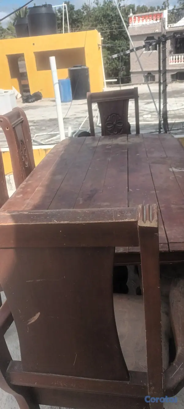 muebles y colchones - Juego de comedor para pintar 2