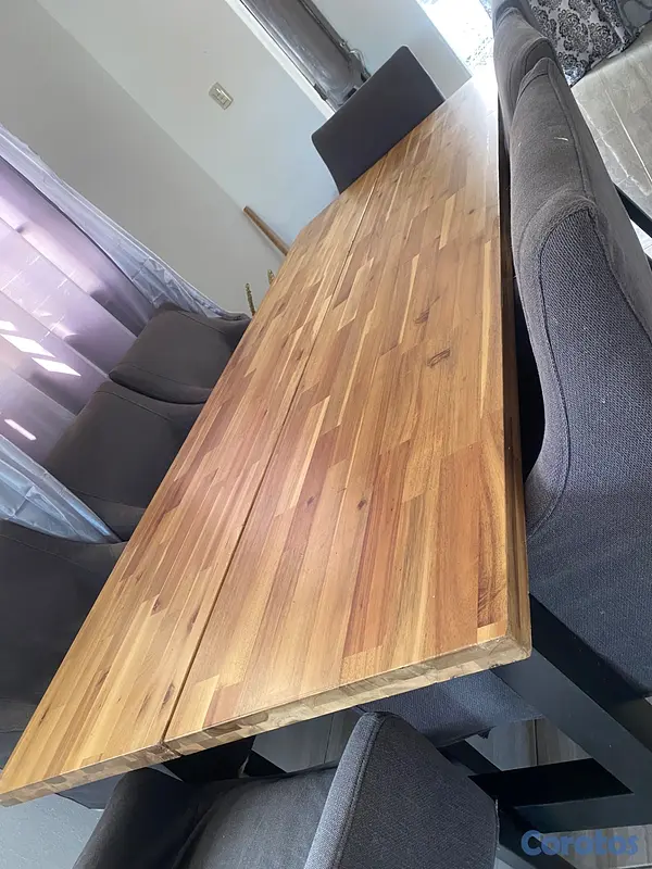 muebles y colchones - MESA DE COMEDOR MODERNA 8 SILLAS 14