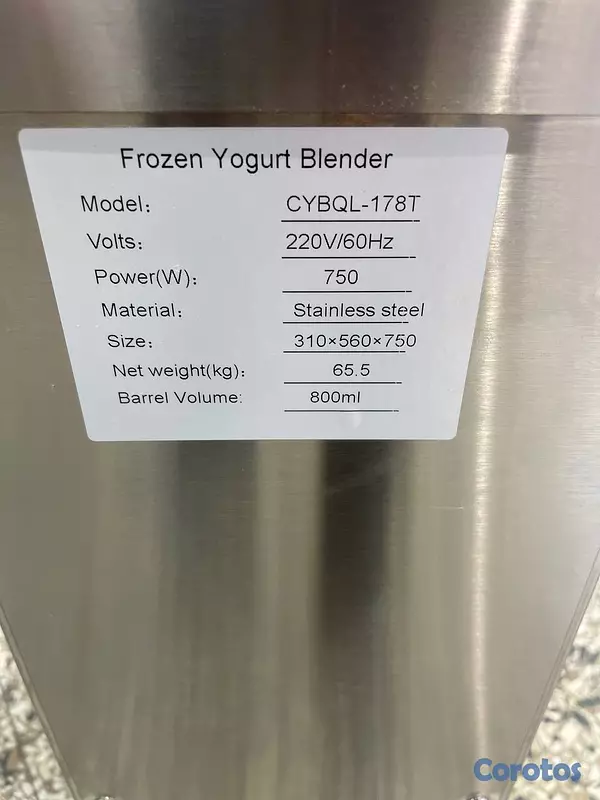 equipos profesionales - Maquina para hacer yogur helado tipo yogen helado  3
