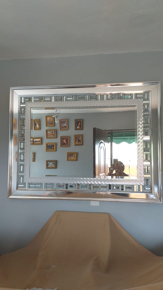 muebles y colchones - Espejo Decorativo Biselado moderno  1