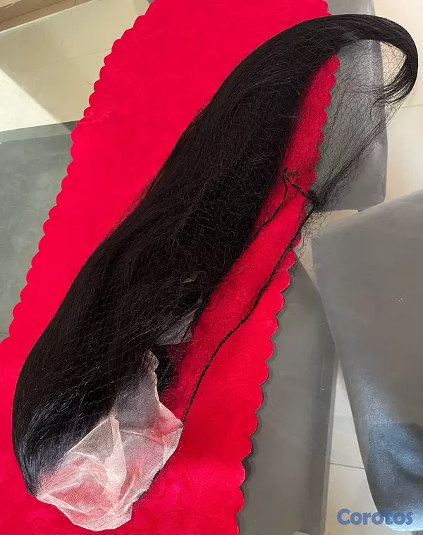 joyas, relojes y accesorios - Peluca Lace Front Cabello Humano Largo 100% Natural 13&6 30” - 200% D Glueless  6
