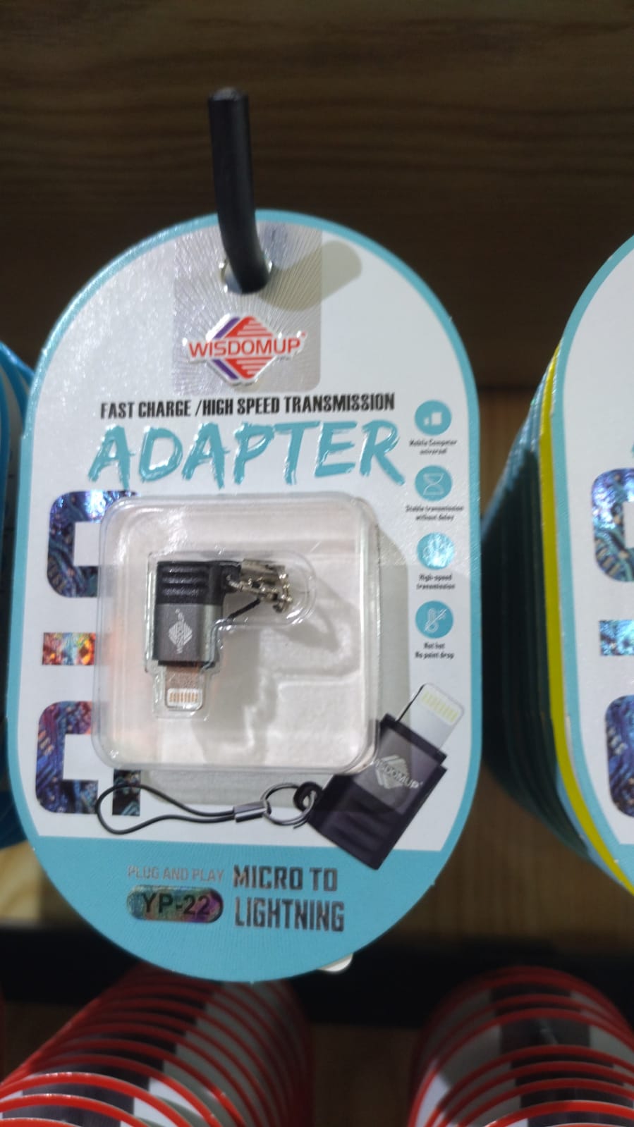 accesorios para electronica - ADAPTADOR OTG MICRO A LIGHTNING WISDOMUP YP22 0