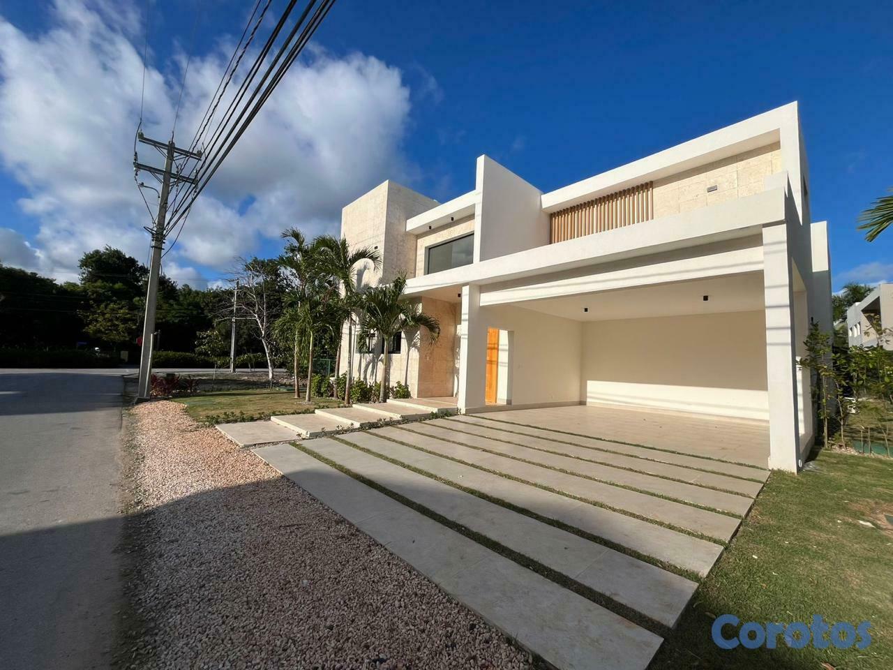 casas vacacionales y villas - Vendo lujosa villa amueblada en Punta Cana Village 1