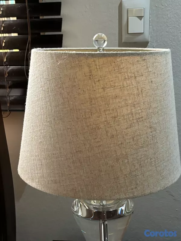 decoración y accesorios - Lámpara de Mesa base de cristal  5