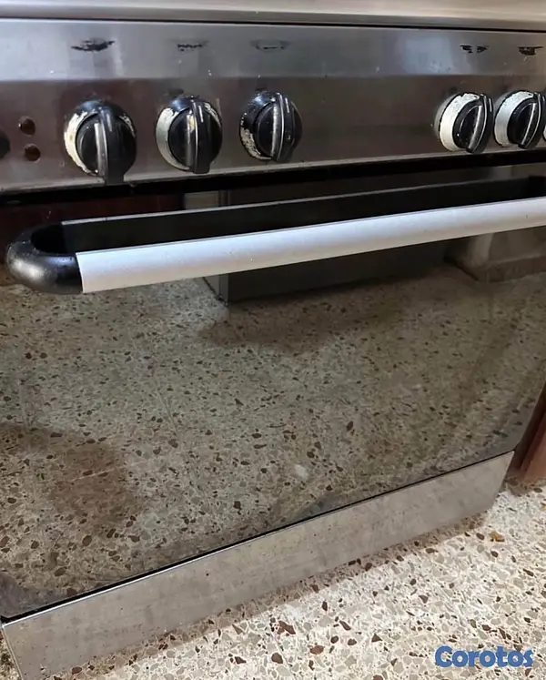 cocina - ESTUFA USADA DE 30 CROMADA 5 HORNILLAS GRATINADOR MÁS HORNO  4