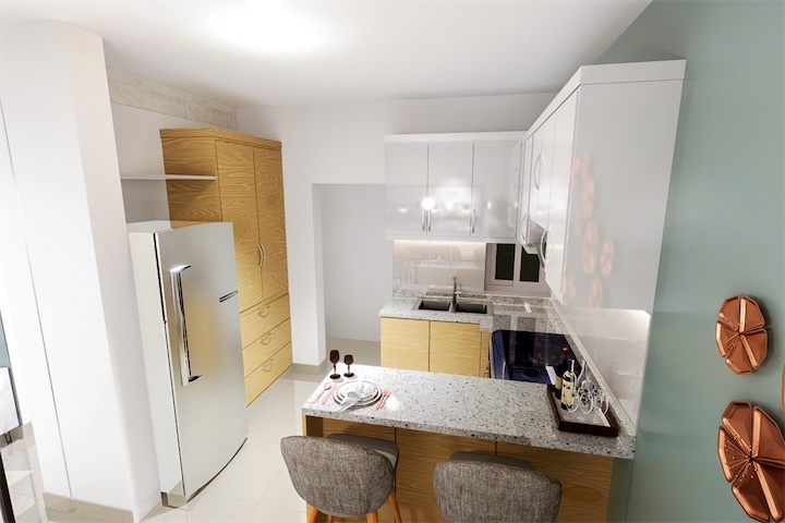 apartamentos - RESIDENCIAL ALTOS DEL GURABO - GURABO, SANTIAGO DE LOS CABALLEROS. 7