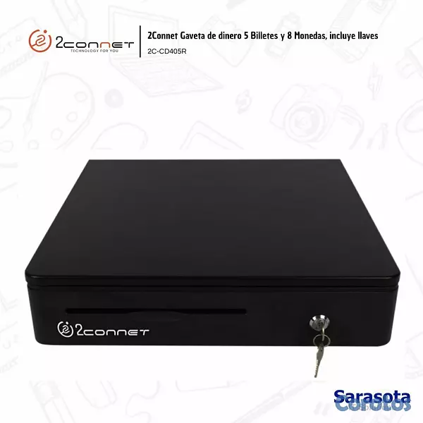 accesorios para electronica - 2Connet Caja 5 Billetes y 8 Monedas 2