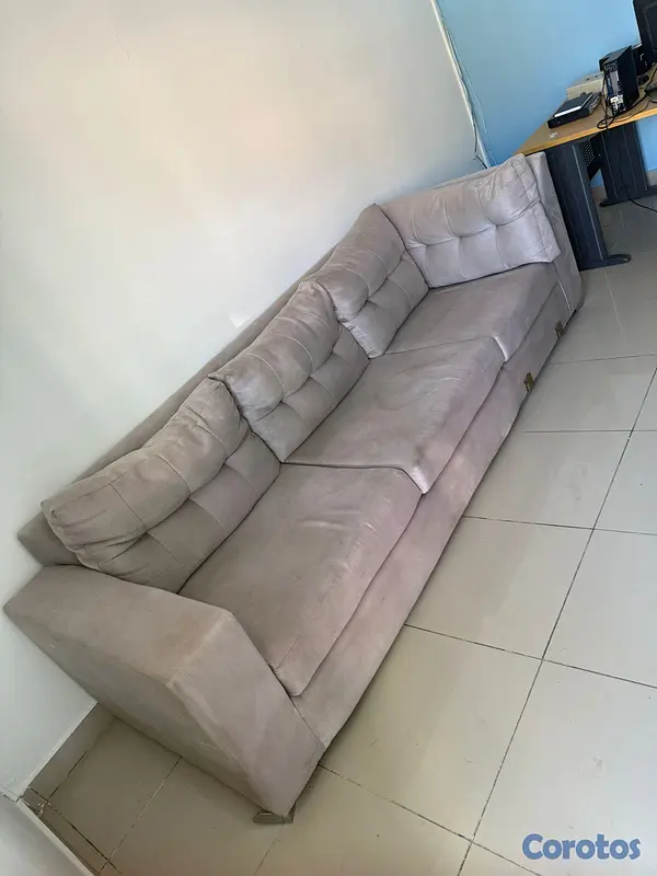 muebles y colchones - Mueble en L , color gris . 2