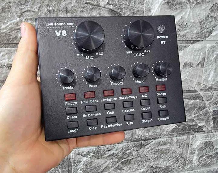 camaras y audio - Combo de micrófono y tarjeta de sonido  2
