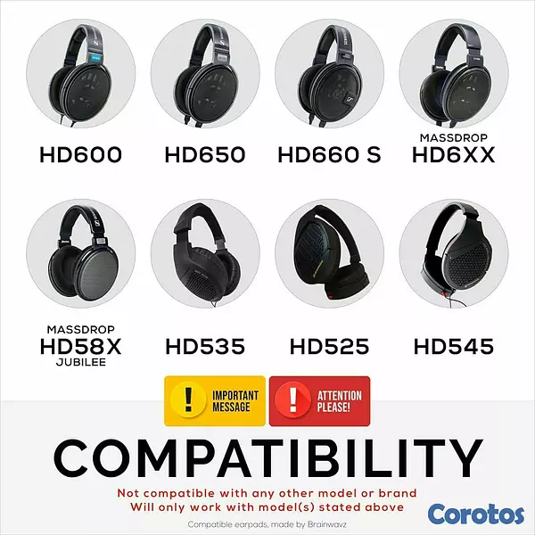 camaras y audio - Almohadillas Dekoni & Brainwavz Sennheiser HD600 s 2