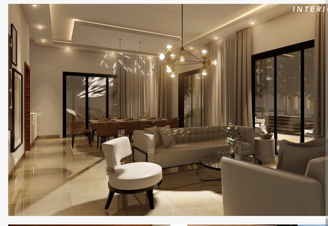 casas - Proyecto de casa en venta en Arroyo Hondo Viejo con 4 parqueos y patio 6
