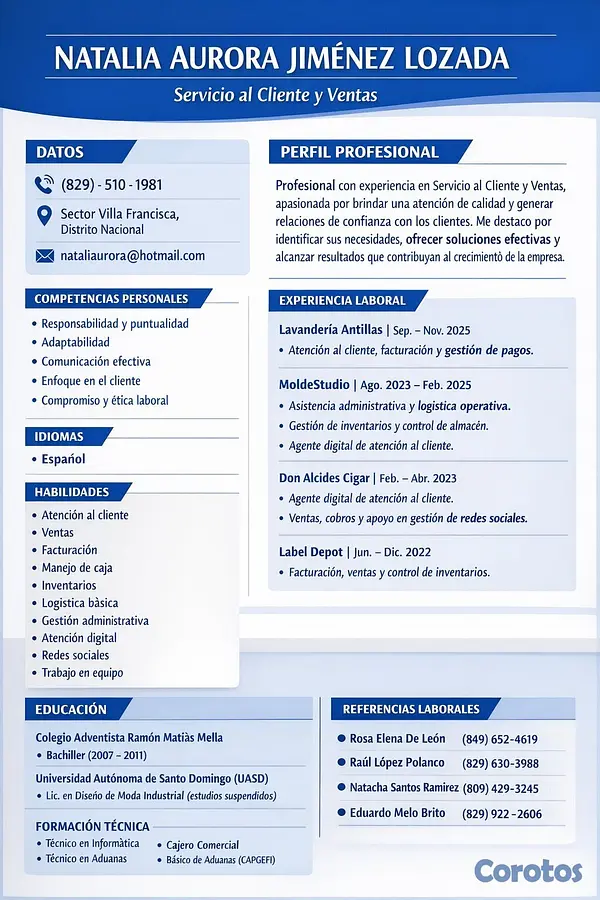 candidatos - Busco Empleo - Servicio al Cliente | Ventas  2