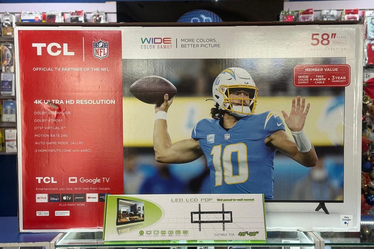 tv - SMART TV TCL DE 58 PULGADAS GOOGLE TV 4K
