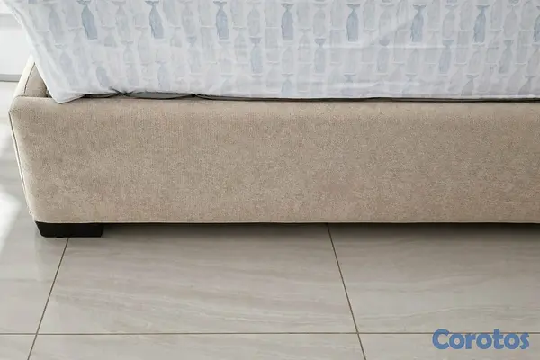 muebles y colchones - Base de cama tamaño queen con espaldar y sin colchón 3