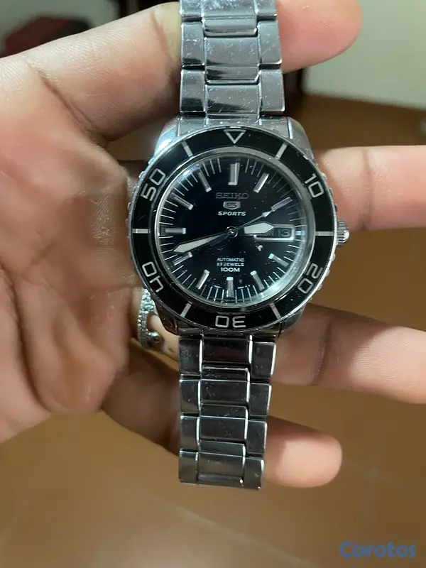 joyas, relojes y accesorios - Seiko 5 sport cara negra  4