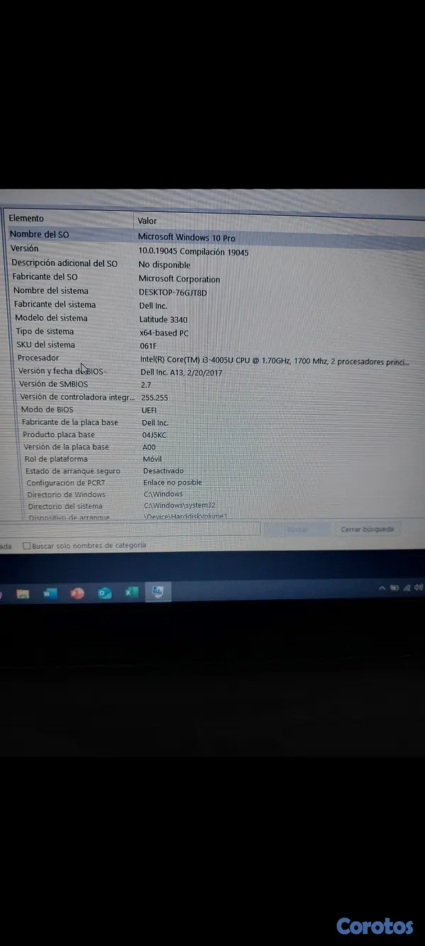 computadoras y laptops - Vendo Laptop Dell Latitude 3340 3
