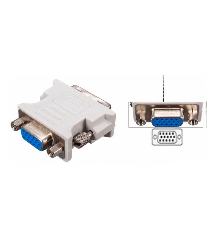 otros electronicos - Adaptador De Video DVI Macho A VGA Hembra 3