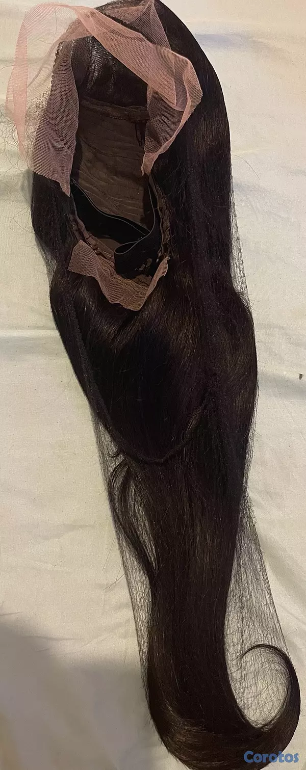 joyas, relojes y accesorios - Peluca Lace Front Cabello Humano Largo 100% Natural 13&6 30” - 200% D Glueless  8