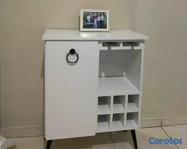 muebles y colchones - Credenza moderna con vinera varios tamaños  5