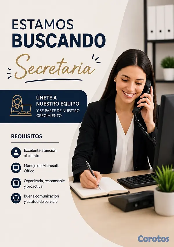 empleos disponibles - Buscamos Secretaria 